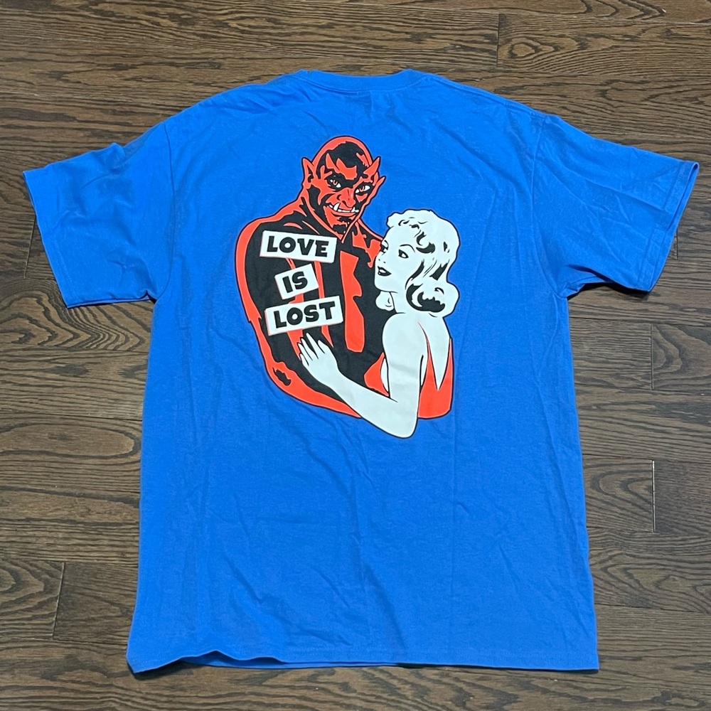 Empyre “LOVE IS LOST” Blue Graphic Shirt